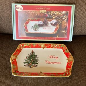 Spode Christmas Tree 2015 Annual Dessert Tray